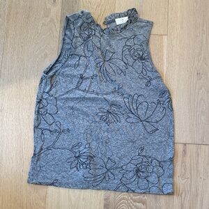 Anthropologie T.La Gray Floral Women’s Sleeveless Top size xs